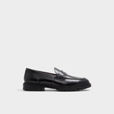 Aldo Aleris Black Men's Dress Shoes - Loafer, Lug sole Black