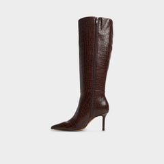 Aldo Saphiria Dark Brown Women's Tall Boots - Knee-high boot, Stiletto heel Dark brown