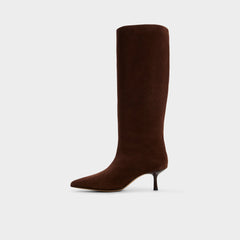 Aldo Selora in Dark Brown - Knee-high boot, Stiletto heel Dark brown