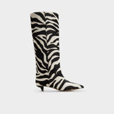 Aldo Gabelia in White Black - Knee-high boot, Kitten heel White/black