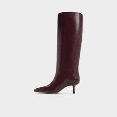 Aldo Selora in Burgundy - Knee-high boot, Stiletto heel Burgundy