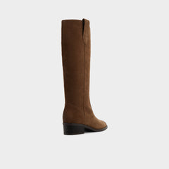 Aldo Kaydia in Dark Brown - Knee-high western boot, Block heel Dark brown