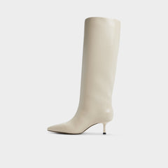 Aldo Selora in Cream 14166956 - Knee-high boot, Stiletto heel Cream