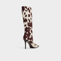 Aldo Re in Emma Open Brown - Knee-high boot, Stiletto heel Open brown