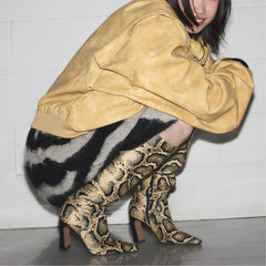 Aldo Vivienna in Brown Multi - Knee-high boot, Block heel Brown multi