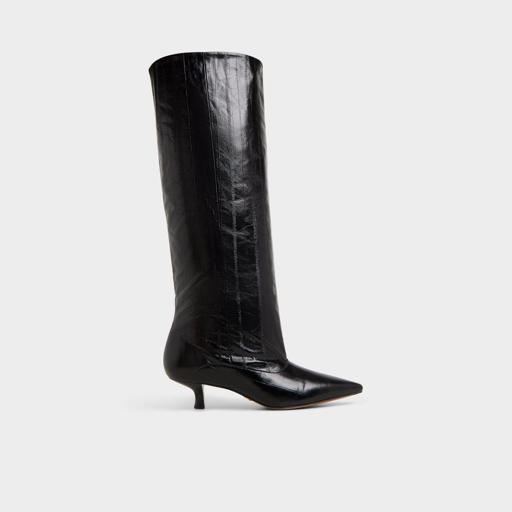 Aldo Everose in Black - Knee-high boot, Kitten heel Black