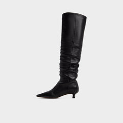 Aldo Muttsee Black Women's Tall Boots - Over-the-knee boot, Kitten heel Black