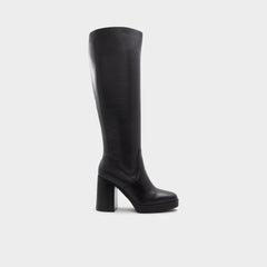 Aldo Equine Black Women's Tall Boots - Knee-high boot, Black Black