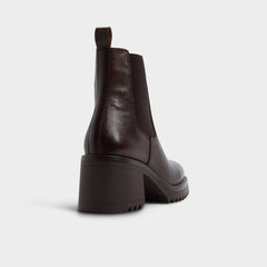 Aldo Anneliese in Medium Brown - Chelsea boot, Lug sole Medium brown