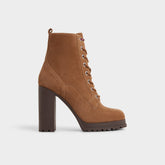 Aldo Rebelliously in Light Brown - Combat ankle boot, Lug sole Light brown