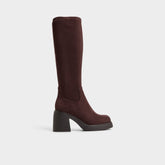 Aldo Auster in Dark Brown - Knee-high boot, Platform Dark Brown