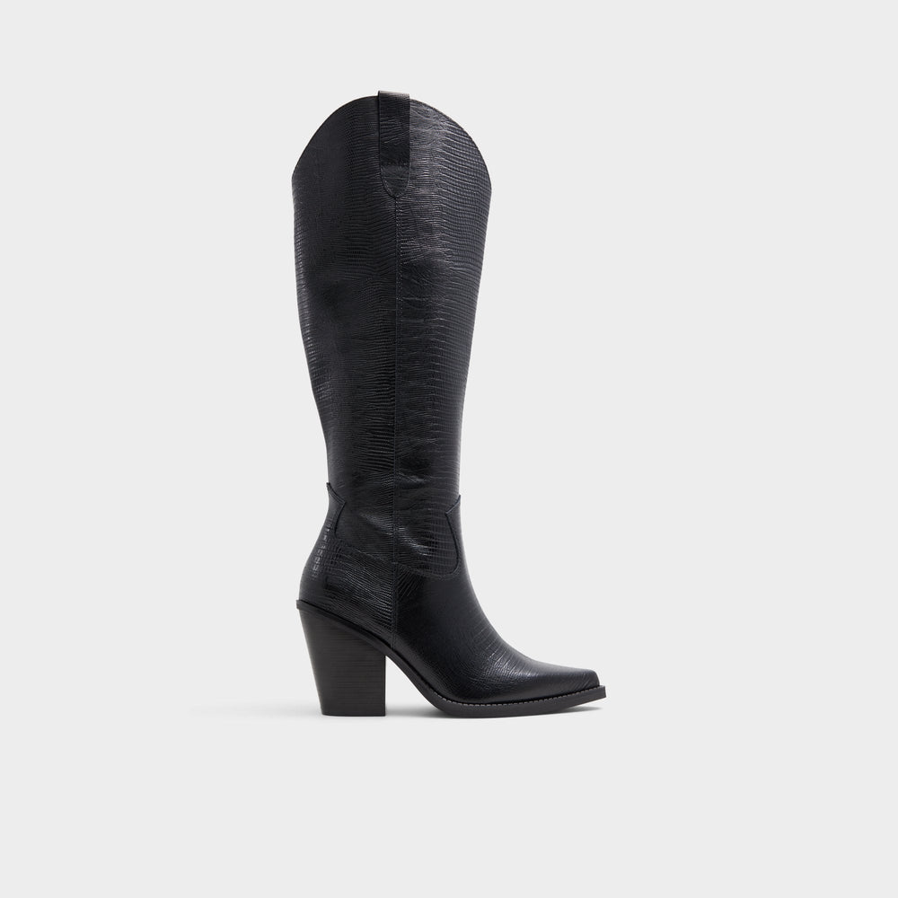 Aldo Nevada-wc Black Women's Western - Western knee-high boot, Black Black