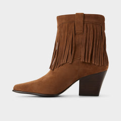 Aldo Jollene in Dark Brown - Western boot, Block heel Dark Brown
