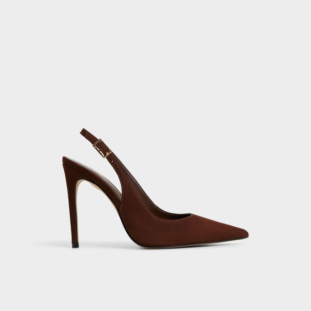 Aldo Stessysling in Dark Brown 14163419 - Slingback heel, Stiletto heel Dark Brown