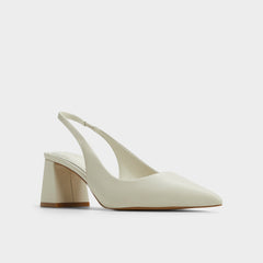 Aldo Uliana White/Bone Women's Slingbacks - Slingback heel, Block heel White/bone