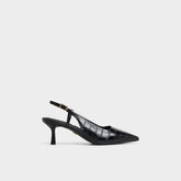 Aldo Adan in Black - Slingback heel, Kitten heel Black
