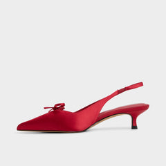Aldo Azizza in Dark Red - Slingback heel, Kitten heel Dark red