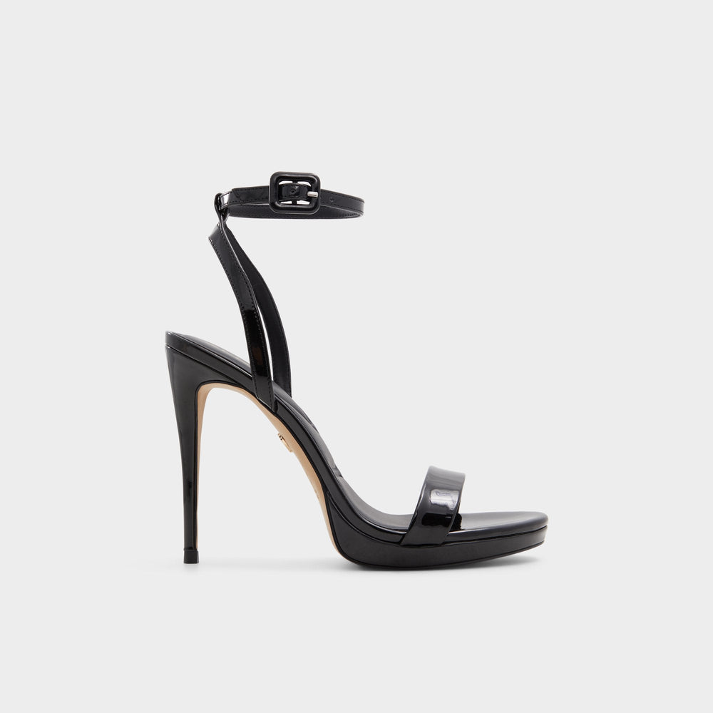 Aldo Katelina Black Women's Heeled sandals - Strappy heeled sandal, Stiletto platform Black