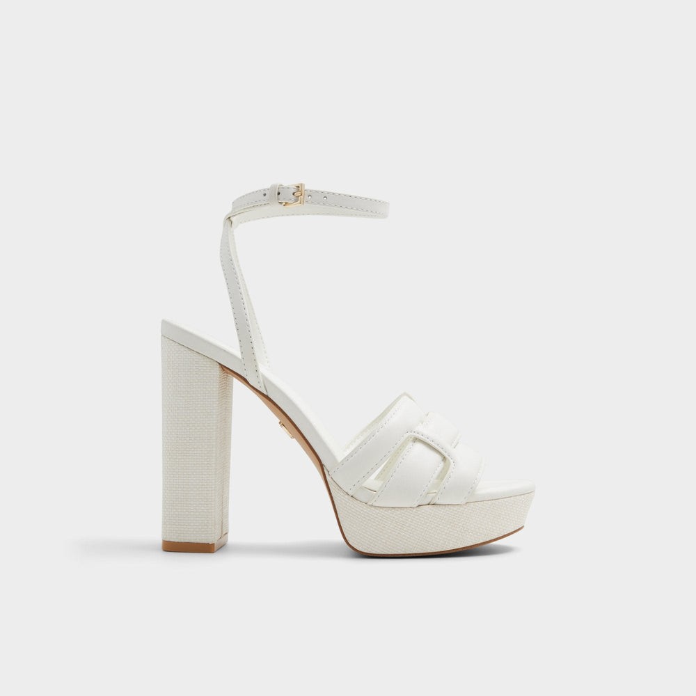Aldo Valaberel Open White Women's Platform sandals - Strappy heeled sandal, Platform Open white