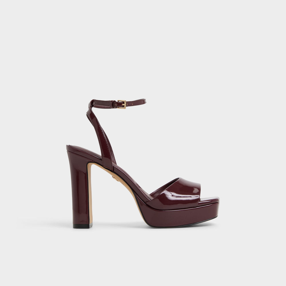 Aldo Chicgleam Bordo Women's Platform sandals - Heeled sandal, Platform Bordo