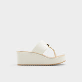 Aldo Penelopy White Women's Wedges - Wedge sandal, Wedge heel White