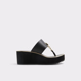 Aldo Penelopy Black Women's Wedges - Wedge sandal, Wedge heel Black