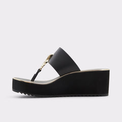 Aldo Penelopy Black Women's Wedges - Wedge sandal, Wedge heel Black