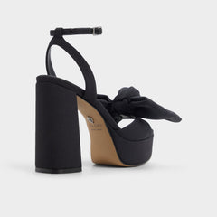 Aldo Luscious in Black 14154112 - Strappy heeled sandal, Platform Black