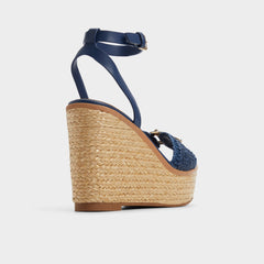 Aldo Ybylin Navy Women's Platform sandals - Wedge sandal Navy