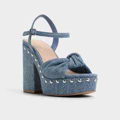 Aldo Ulialdan Blue Combo Women's Platform sandals - Strappy heeled sandal Blue Combo