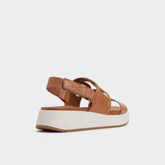 Aldo Onuvia Medium Brown Women's Footbed sandals - Footbed sandal, Flatform Medium Brown