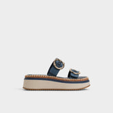 Aldo Kaeithien Dark Blue Women's Platform sandals - Slide sandal Dark Blue