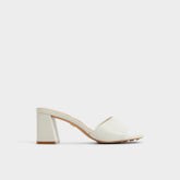 Aldo Tisha White Women's Heeled mules - Heeled mule, Block heel White