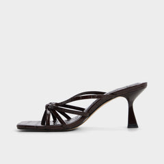 Aldo Lumera in Dark Brown - Heeled mule, Stiletto heel Dark brown