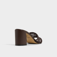 Aldo Beachdate Dark Brown Women's Block heels - Heeled mule, Block heel Dark Brown