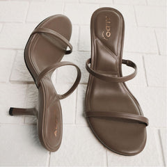Aldo Avelinda in Khaki - Heeled mule Khaki