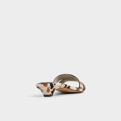 Aldo Scarletta White/Black Women's Heeled mules - Heeled mule, Kitten heel White/Black