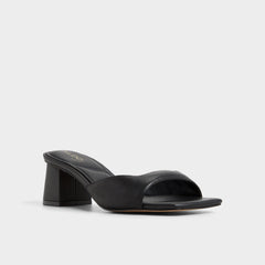 Aldo Aneky in Black - Heeled mule, Block heel Black