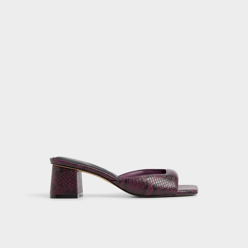 Aldo Aneky in Bordo - Heeled mule, Block heel Bordo