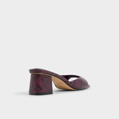 Aldo Aneky in Bordo - Heeled mule, Block heel Bordo
