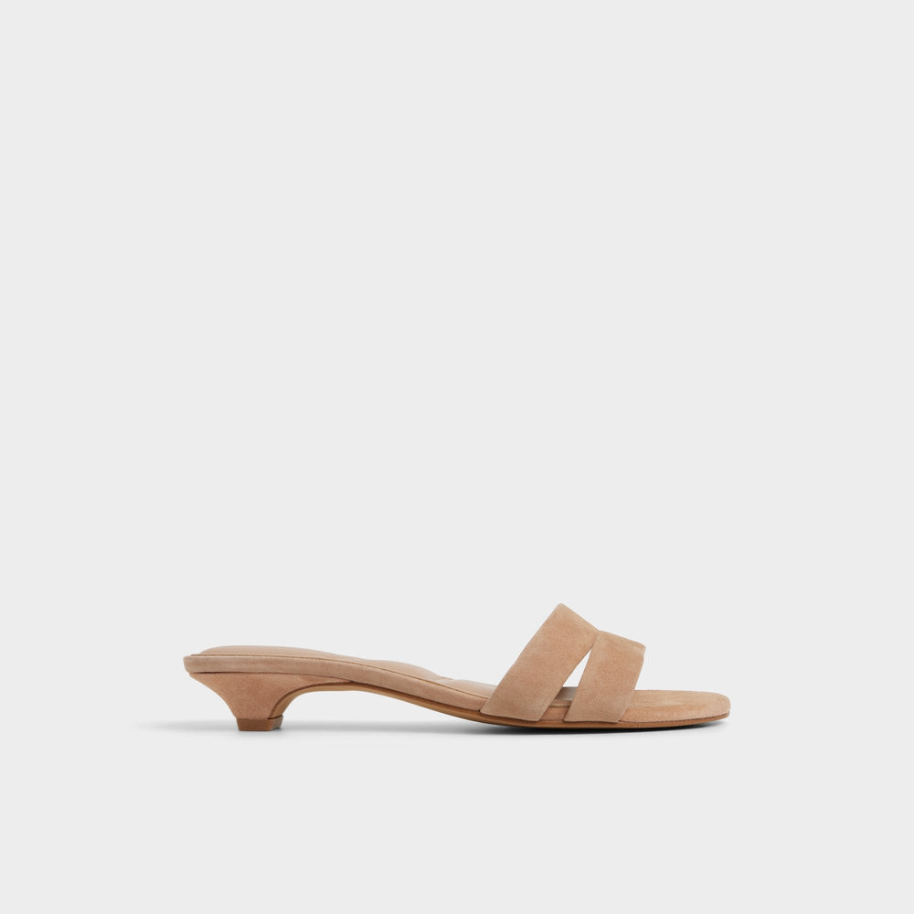 Aldo Scarletta Medium Brown Women's Heeled mules - Heeled mule, Kitten heel Medium Brown