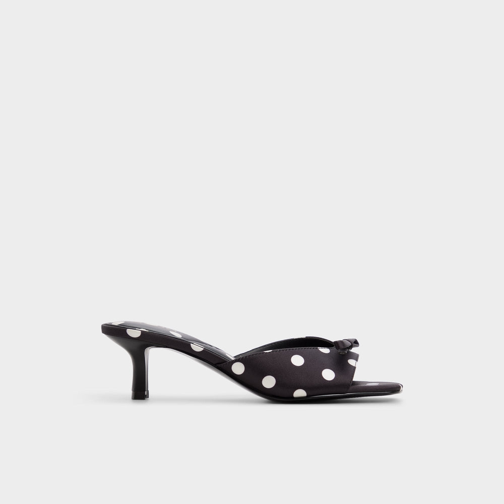 Aldo Belerose in Black White - Heeled mule, Stiletto heel Black/white