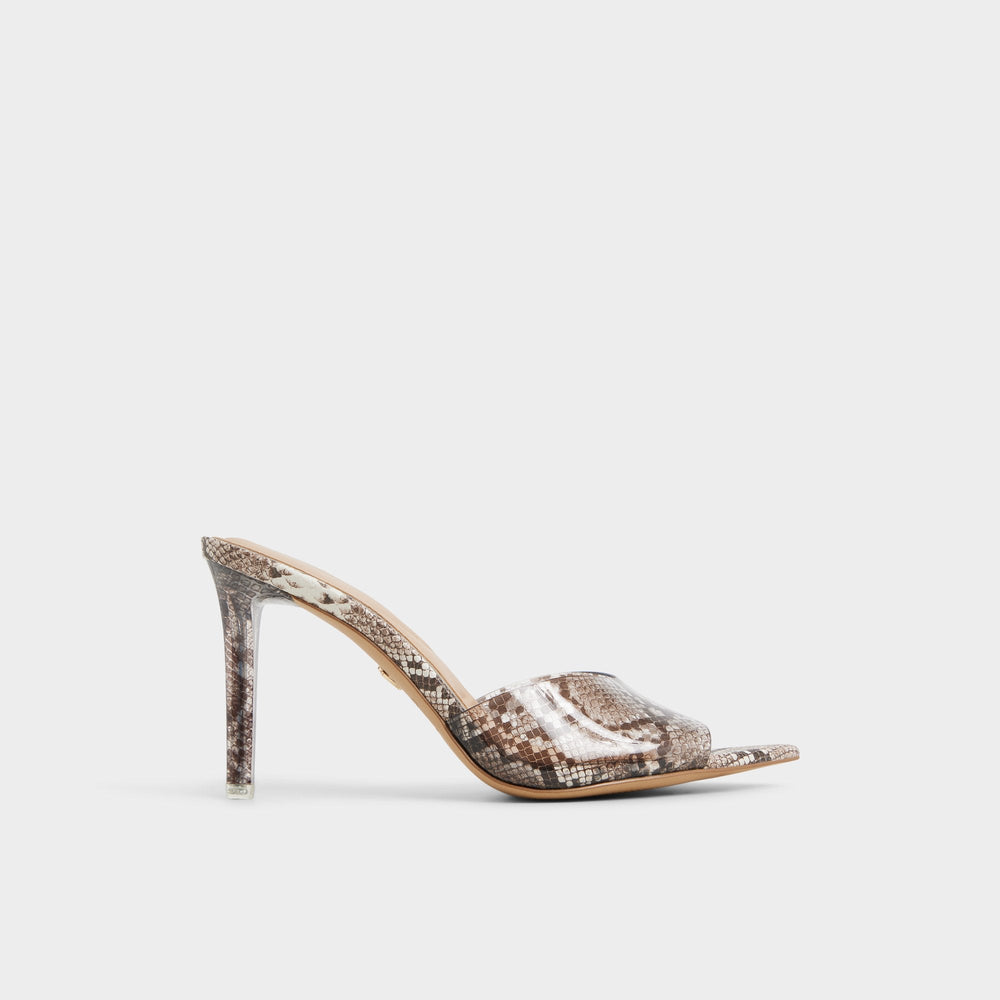 Aldo Anitabrilden Other Grey Women's Mule slides - Heeled mule, Stiletto heel Other Grey