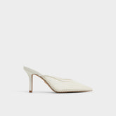 Aldo Gamilia Open White Textile Mesh Women's Kitten heels - Heeled mule, Kitten heel Open White