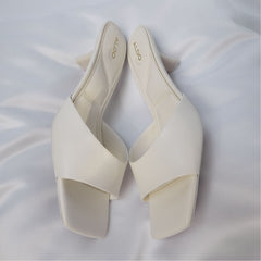 Aldo Enchanting White Women's Heeled mules - Heeled mule, Kitten heel White