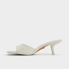 Aldo Enchanting White Women's Heeled mules - Heeled mule, Kitten heel White