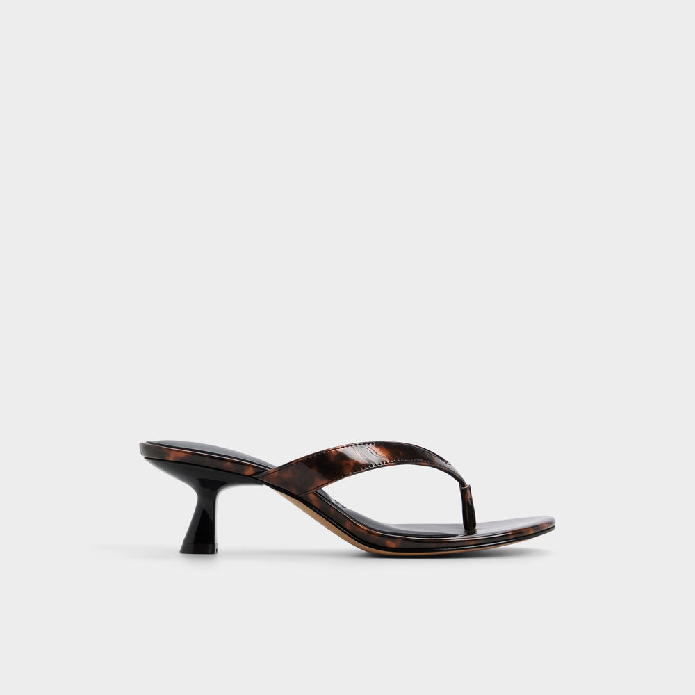 Aldo Jump in Open Brown - Heeled flip flop, Kitten heel Open brown