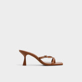 Aldo Gannever - Heeled flip flop, Kitten heel Medium Brown