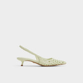 Aldo Violettia in Other Green - Sling back high heel, Kitten heel Other green