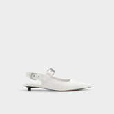 Aldo Kellya White Women's Slingbacks - Sling back high heel, Kitten heel White